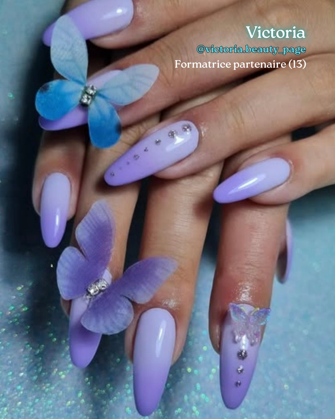 nail-art de notre formatrice partenaire dans les bouches du rhone